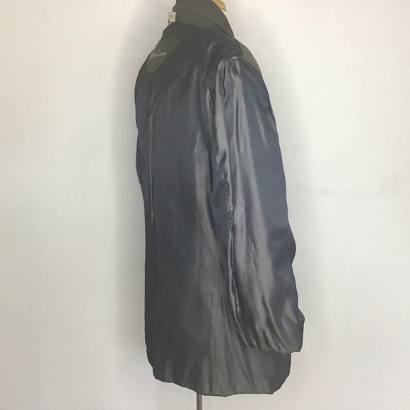 Vintage Cypress Grove Olive/Gray silk three button lined ventless blazer. Small - Picture 10 of 12